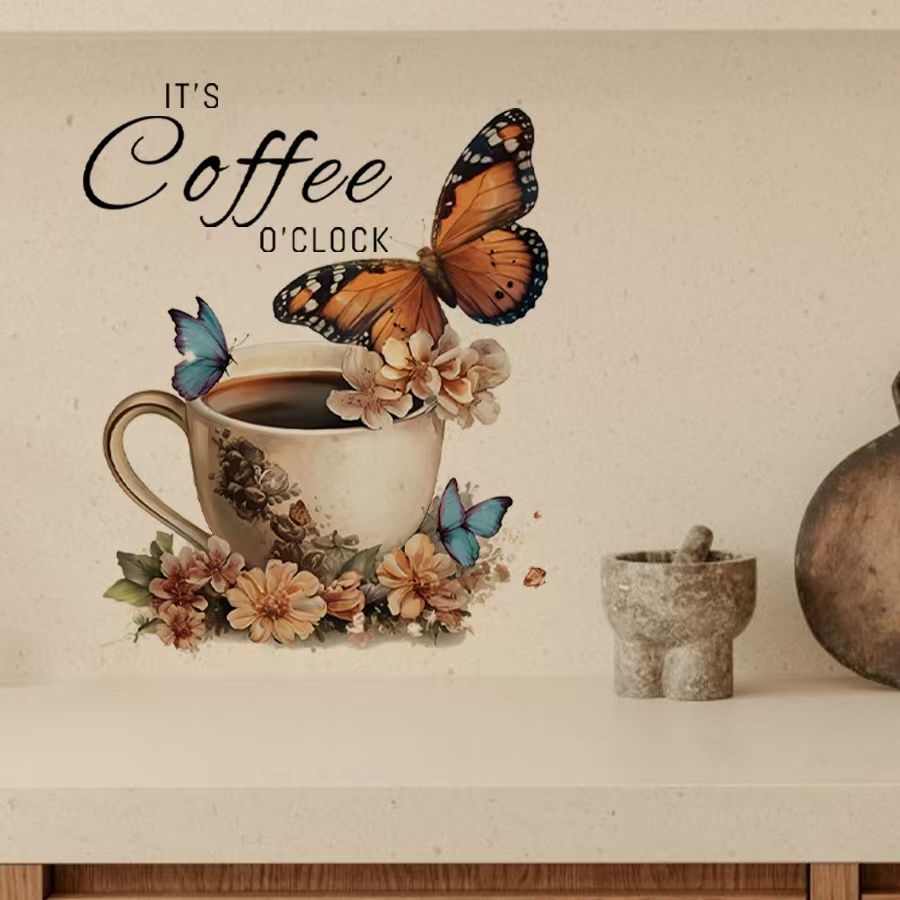 Home Office Background - Креативные наклейки из ПВХ IT's Coffee