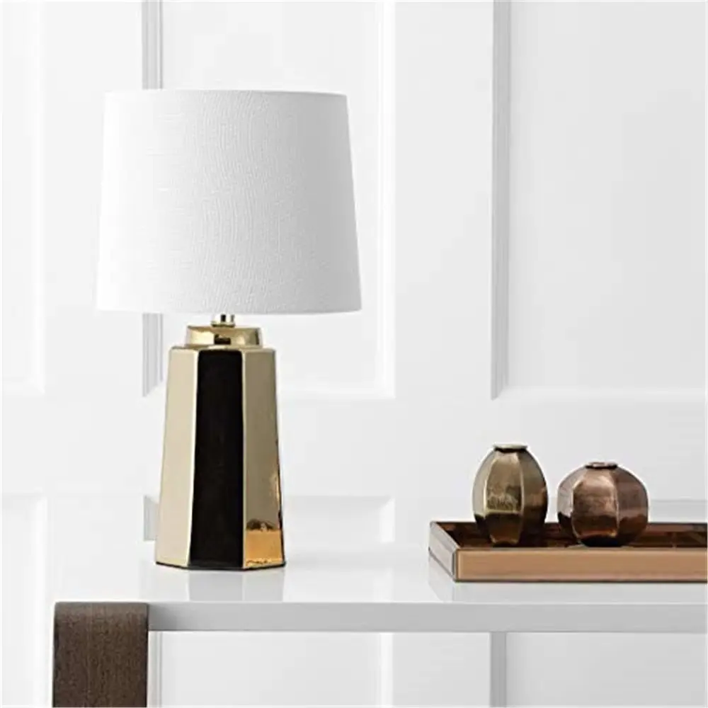 Home Office Lamp - 17-дюймовая позолоченная светодиодная настольная лампа для
