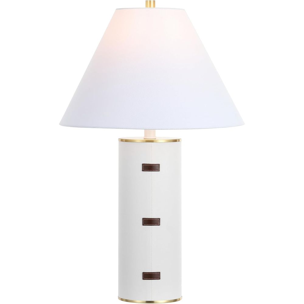 Home Office Lamp - 27-дюймовая светодиодная настольная лампа - белая/коричневая/золотистая