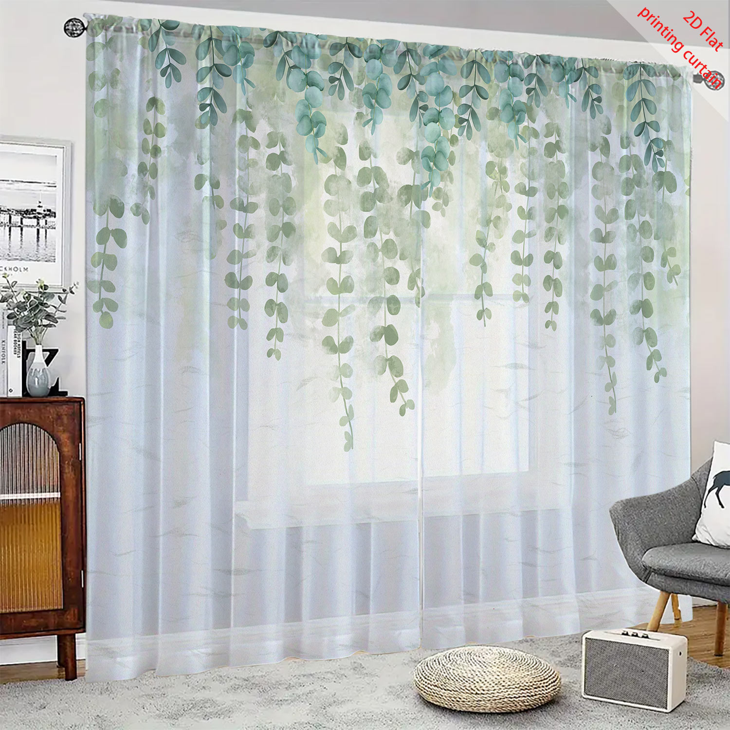Прозрачная марлевая занавеска  – обзор и цена Home Office With Plants