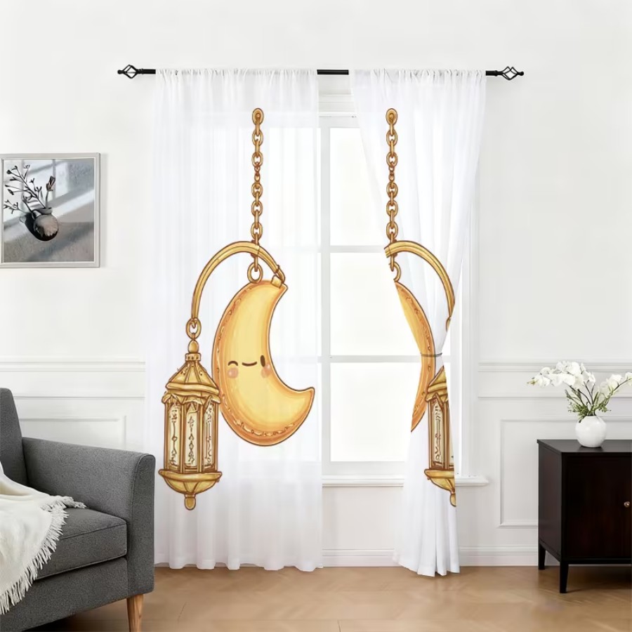 2 шт. Прозрачные шторы с цифро – обзор и цена Home Office Lamp