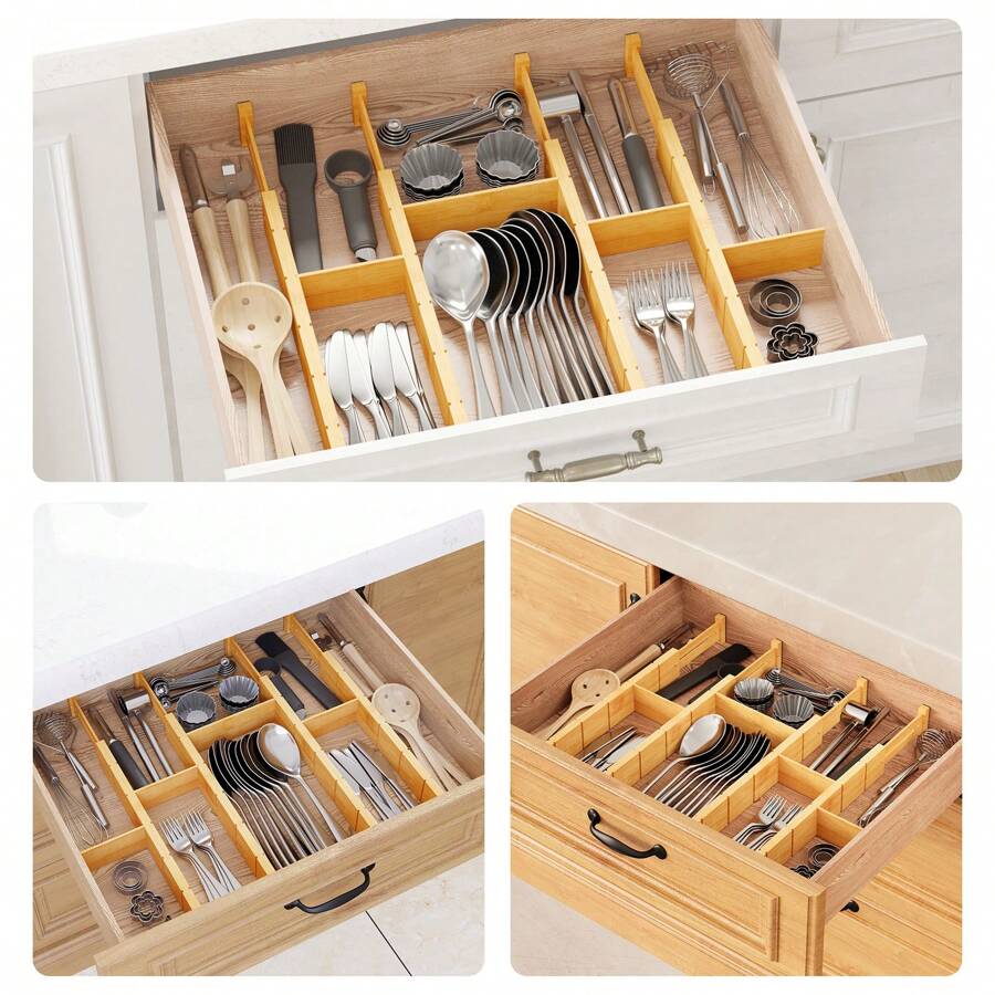 Бамбуковые разделители для ящи – обзор и цена Home Office Organization