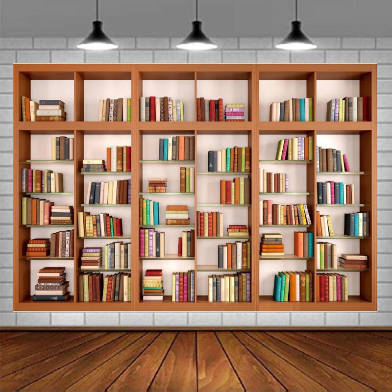 Современный деревянный книжный – обзор и цена Home Office Background For Zoom