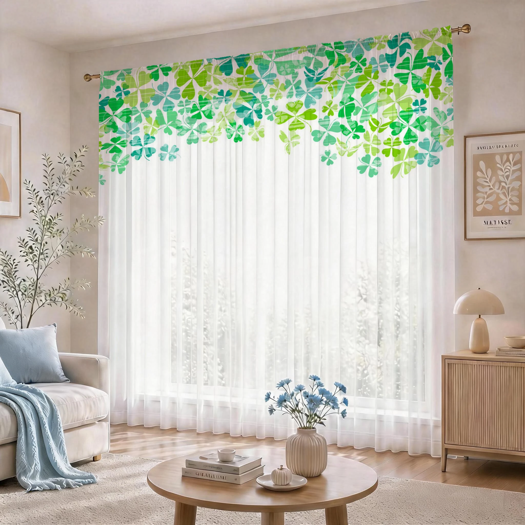 Светло-голубая современная гра – обзор и цена Home Office With Plants